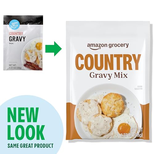 Image of Amazon Brand - Happy Belly Country Gravy Mix, 1.37 ounce (Pack of 1)
