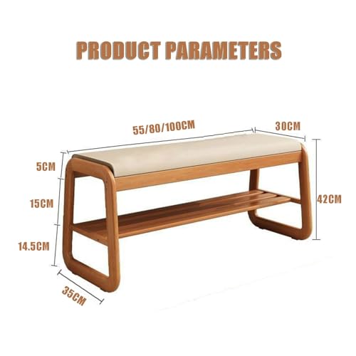 Rangement en bois à 2 niveaux compact et étagère à chaussures pour balcon