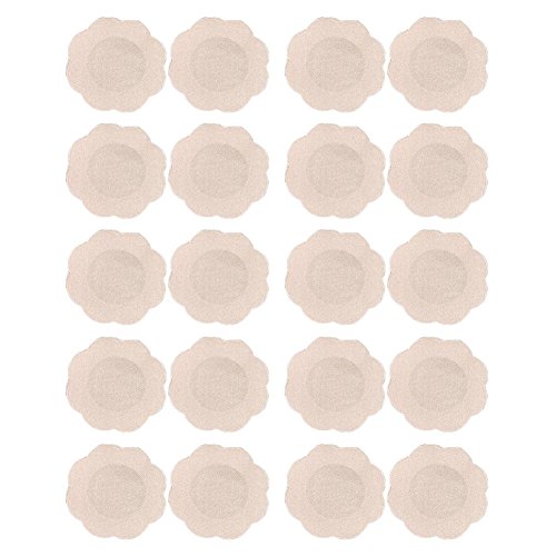 Everpert Lot de 10 paires de cache-tétons adhésifs jetables en forme de fleur Cover