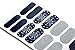TOUGH GIRLS | 20 Exquisite Gel Nail Polish Strips w/Application Accessories - No UV/LED Lamp Required (Navy Elegance)