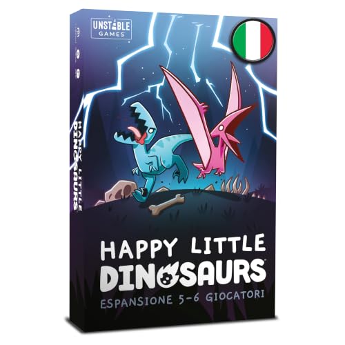 Asmodee - Happy Little Dinosaurs: Erweiterung für 5-6 Spieler - Erweiterung des Brettspiels, 2-6 Spieler, 8+ Jahre, italienische Ausgabe – Ansicht 1