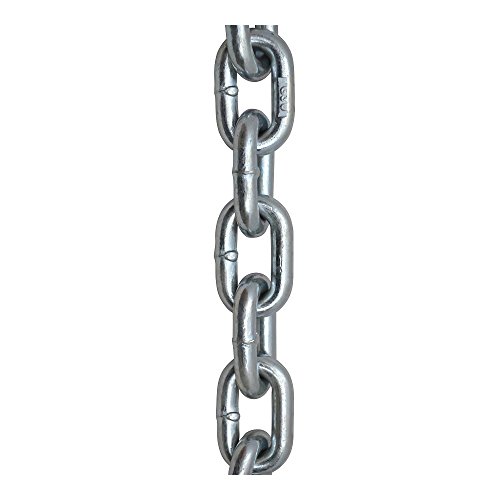 KingChain 699481 1/4\" x 10\' Zinc Plated Grade 30 Proof Coil Chain - Thumbnail 3