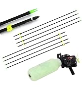Bow Fishing Reel Kit Bowfishing Reel with Bowfishing Arrows Set Archery Bow Fishing Arrows Bowfis...