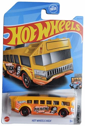 Hot Wheels High HW Metro 1:64 Amarillo Bus miniatura 1