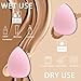 GFOUNS 15 pcs Beauty blender Makeup Sponge Bulk:Blender Sponges 15 Pcs for Liquid, Cream, and Powder, Multi-colored Pink make up sponges for foundation
