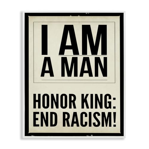Honor King End Racism Courageous, 24 x 30 Inch Framed Giclée Print