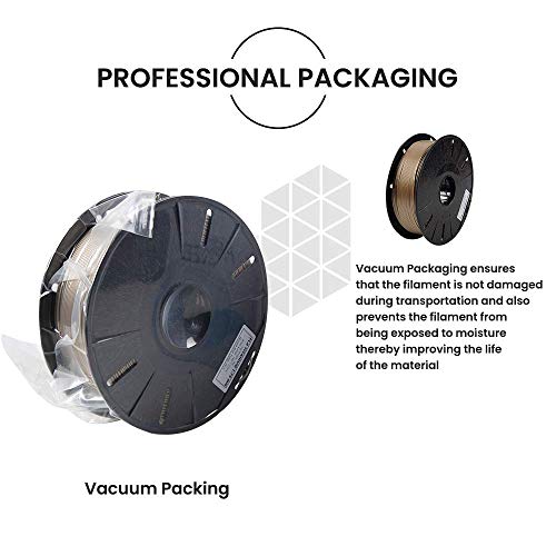 Image of Tesseract Premium PLA + 1.75mm 3D Printing Filament | Dimensional Accuracy + /- 0.03mm | Compatible with Most FDM Printers | 1 KG 3D Printer Filament - PLA Titanium (Quantity 1)