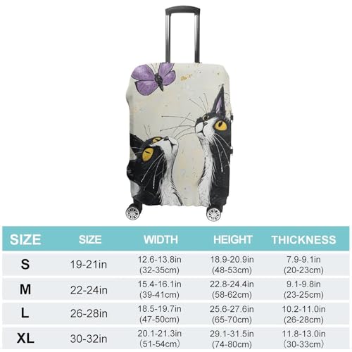 Travel Luggage Cover Elastic Suitcase Protector Anti-Scratch Washable Looking at The Cloud Luggage Sleeve Tsa Approved Carry on Covers Baggage Cover Fits 18-32 Inch Luggages2