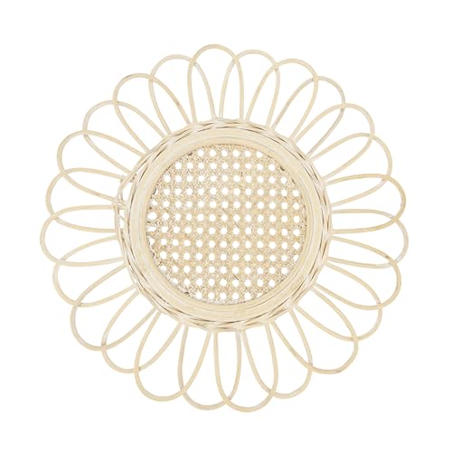 Sets de table en rotin tressé rond, protection table spirale