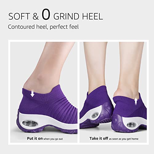 Image of STQ Walking Shoes for Women Slip on Sock Sneakers Non Slip Air Cushion