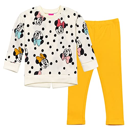 Image of Disney Minnie Mouse Fleece Sweatshirt and Leggings Outfit Set Infant to Big Kid Sizes (12 Months - 14-16)