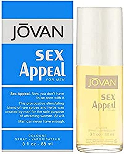 Jovan Sex Appeal for Men Cologne Spray, 3 Fl Oz