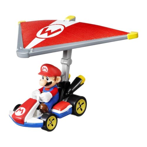Hot Wheels Mario Kart Mario Standard Kart Super Glider miniatura 2