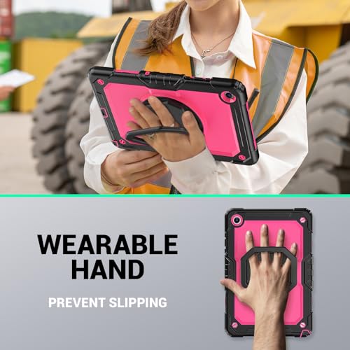 Funda antitirones Samsung Galaxy Tab A11 Plus con protector de pantalla y soporte giratorio 360 4