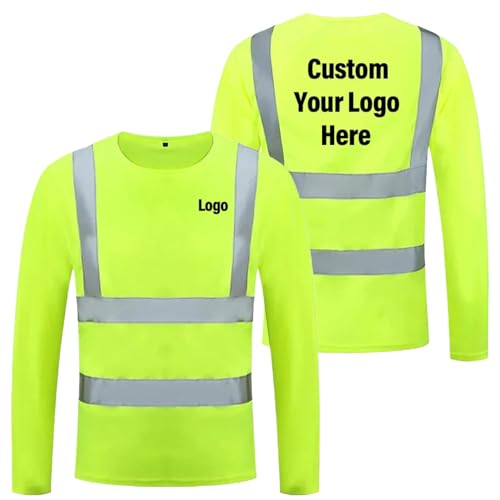 Camiseta De Trabajo De Seguridad Reflectante con Logotipo Personalizado, Camisa De Verano para Exteriores Ropa De Trabajo Transpirable De Alta Visibilidad Camisetas Color4,M