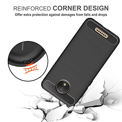 Image of Amazon Brand - Solimo Back Cover Case for Motorola Moto C Plus | Compatible for Motorola Moto C Plus Back Cover Case | 360 Degree Protection | Soft and Flexible (TPU | Matte Black)