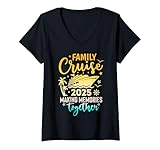 Photo Gallery donna family cruise 2025 family matching cruise vacation matching maglietta con collo a v Photo Gallery donna family cruise 2025 family matching cruise vacation matching maglietta con collo a v