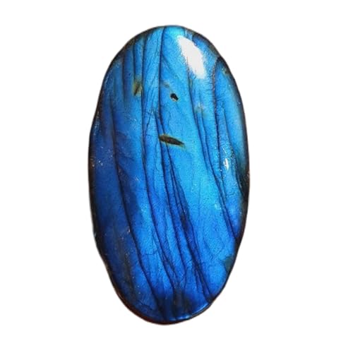 Pierre gemme labradorite naturelle ovale 46mm de qualité supérieure pour haute joaillerie