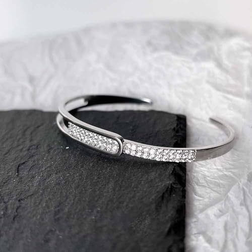 Cuff Bracelets for Women Trendy Bangle Bracelets for Women Dainty Bangles Cubic Zirconia Adjustable Bracelet Fashion Jewelry Gift for Women2