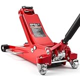 Capacità massima di 3 tonnellate: Il nostro cric a pavimento ribassato supporta fino a 3 tonnellate. Solleva auto sportive, berline, SUV e pick-up. Ideale per cambi pneumatici, manutenzione freni, lavori sulle sospensioni e altri interventi sul telaio. Utilizza i cavalletti per un supporto a lungo termine.