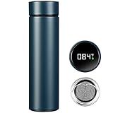 PARACITY Coffee Thermos with LED Temperature Display, 17 oz Double Wall Vacuum Insulated Metal Water Bottle, Thermos for Hot Drinks, Stainless Steel Water Bottle Keeps Hot for 12 Hrs, Cold for 24 Hrs