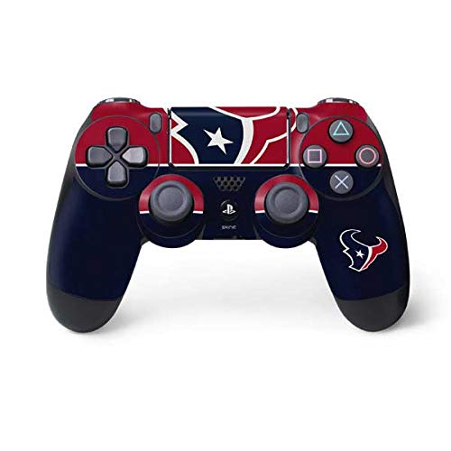 Skinit Decal Gaming Skin Compatible with PS4 Controller - Officially Licensed NFL Houston Texans Zone Block Design
