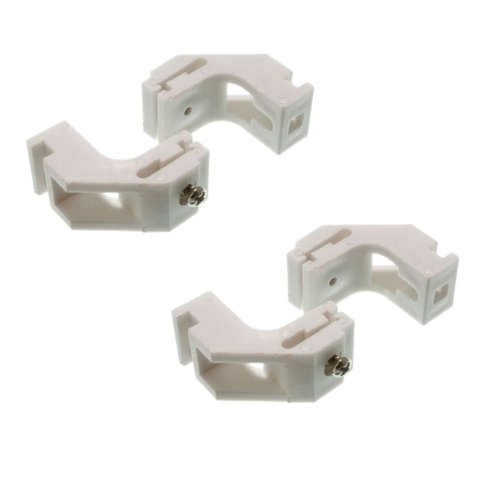 Sisi Uk Silver Curtain Rail Glide Track Bracket To Fit Drape Track Curtain Rail Track Bracket Drape Track White Pack Of 5.