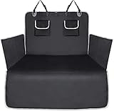 2 GROßE TASCHEN UND FALTBARE NAPF - Die Leine oder das Spielzeug können ordentlich verstaut werden. Keine losen Sachen mehr im Kofferraum! Die zusätzliche faltbare Hundenapf hält Ihren Hund hydratisiert.