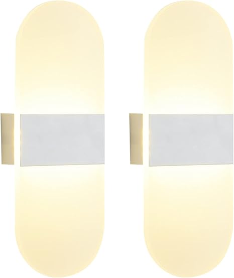 Decopa Ronde Arc Touch Wandlamp Op batterijen USB Oplaadbare Draadloze Draagbare LED Nachtverlichting Draadloze Blaker Lamp Modern Dimbaar Bed Wandlamp 3000K voor Slaapkamer Woonkamer