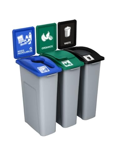 Sturdy Essentials Waste Wise 69 Gallon Recycled HDPE Waste and