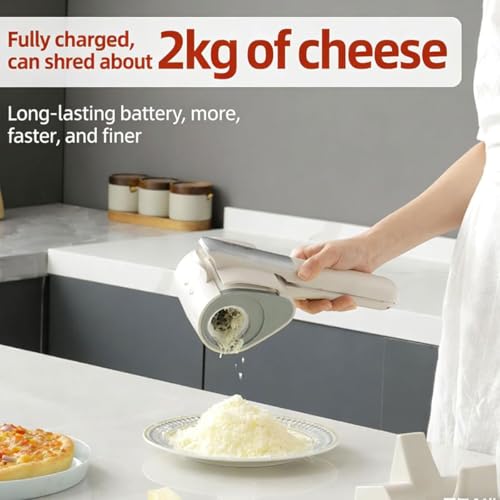 Rallador eléctrico inalámbrico para queso portátil miniatura 2