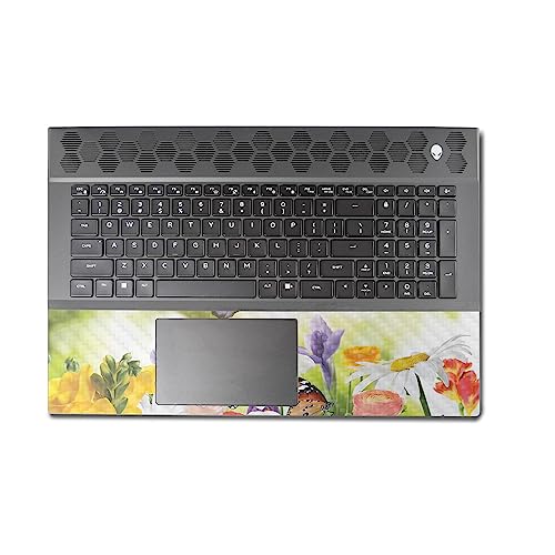 Image of MightySkins Carbon Fiber Skin Compatible with Alienware M18 R1 (2023) Full Wrap Kit - Butterfly Hangout | Protective, Durable Textured Carbon Fiber Finish | Easy to Apply | Made in The USA
