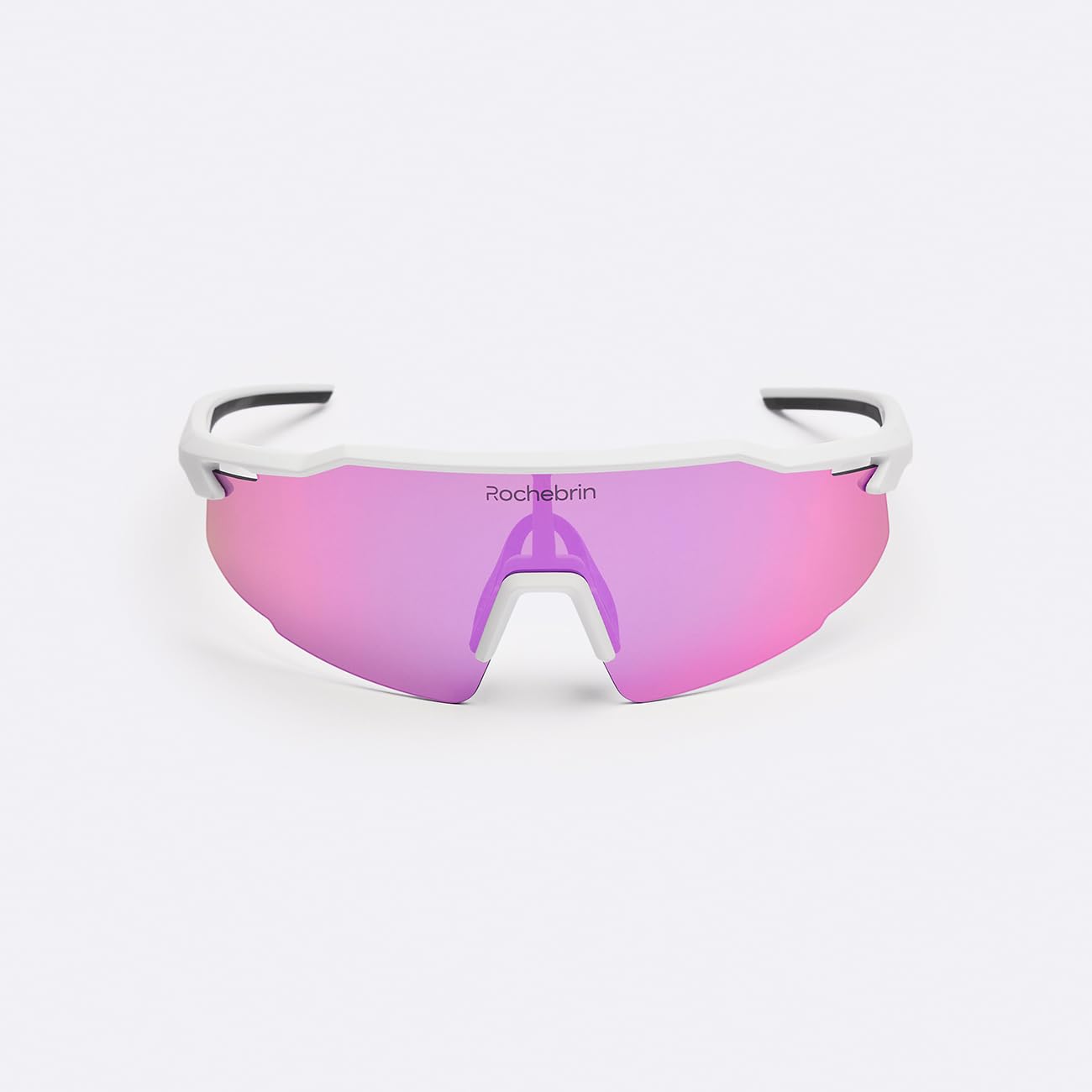 Fitrax Lunettes de Soleil Sport Homme Femme - Protection UV400 Catégorie 3 - Ultra Légères 23g - Verres Polycarbonate flexibles - Idéal Cyclisme, Running, VTT - Antidérapantes
