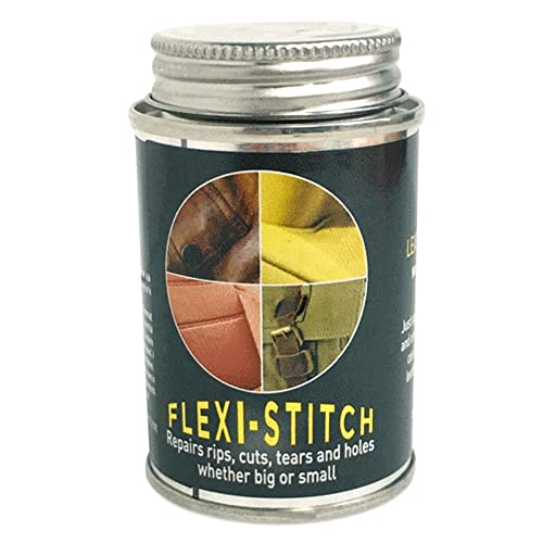 Liquid Leather Flexi-Stitch, 4 oz. Clear Leather and Vinyl Adhesive Repair Adhesive