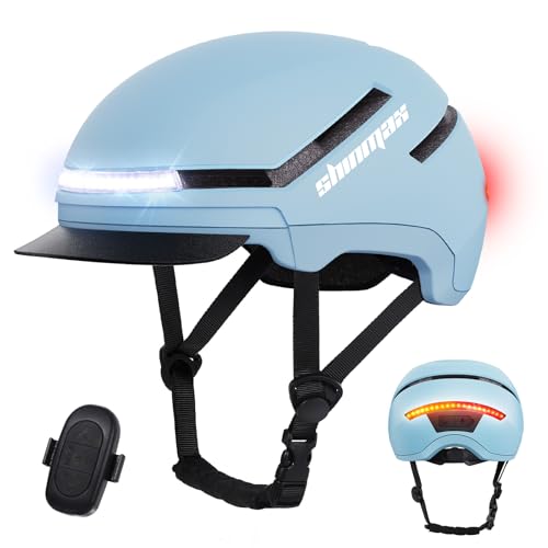 Shinmax Bike Helmet with Turn Signals, NTA Certified up to