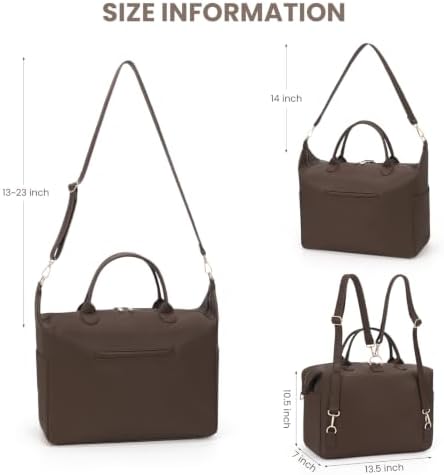 HiTotes Diaper Bag Tote Convertible Vegan Leather Diaper Tote Backpack — 사진 6
