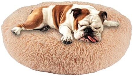 Calming Dog Beds for Small Medium Dogs Cozy Donut Cuddler Cat Bed Anti Anxiety Round Pet Bed for Kitten & Puppy Calming Dog Beds for Small Medium Dogs Cozy Donut Cuddler Cat Bed Anti Anxiety Round Pet Bed for Kitten & Puppy