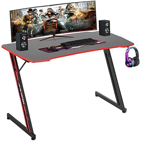 BestOffice Computer Desk Z Shaped Workstation Cover