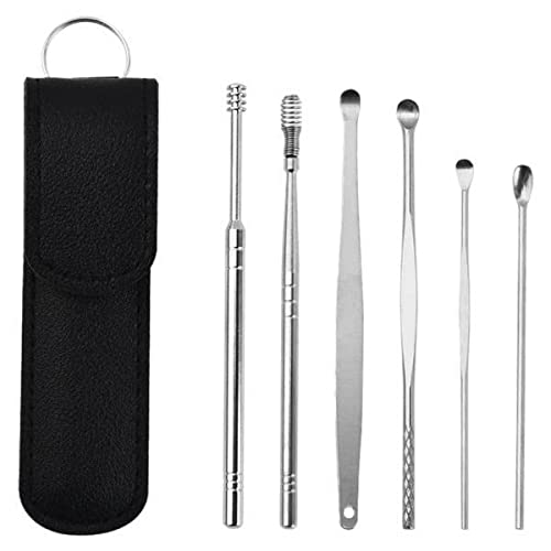 3x6pcs Ear Wax Removal Tool Stainless Steel Earpick Household Men Women Blackear Wax Removers Ear Care Health Care Health-image-26