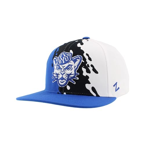 BYU Cougars NCAA Officially Licensed Hat Flat Snapback Z11 Retro Paintbrush