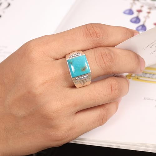 Bague turquoise d'Arizona en argent 925 style western chic