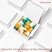UnicoPak 20 Pack 4x4x2 White Small Gift Boxes - Food Grade Cardboard Treat Boxes for Candy, Fudge, Cookies - Small Square Boxes for Ornaments, Jewelry Trinkets, Party Favors, Small Business Packaging
