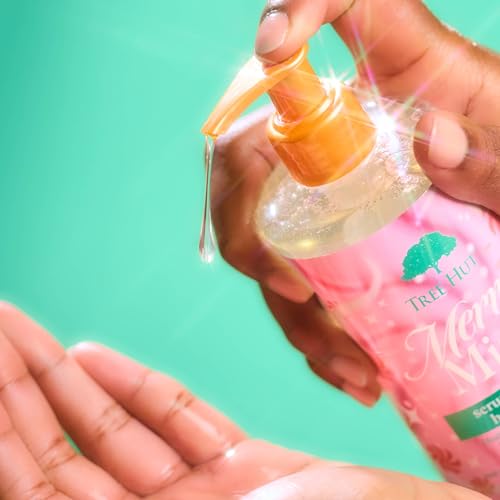 Image of Tree Hut Merry Mint Serum Infused Hand Wash, Nourish & Hydrate Hands with Strengthening Skin Care, Long Lasting Scen, Cleanse & Lock in Moisture, Limited Edition Holiday, 11 Fl Oz.