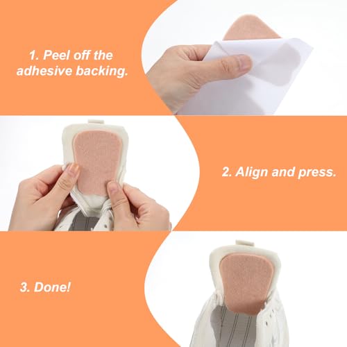 10 pares de almohadillas para lengüeta de zapato adhesivas miniatura 5