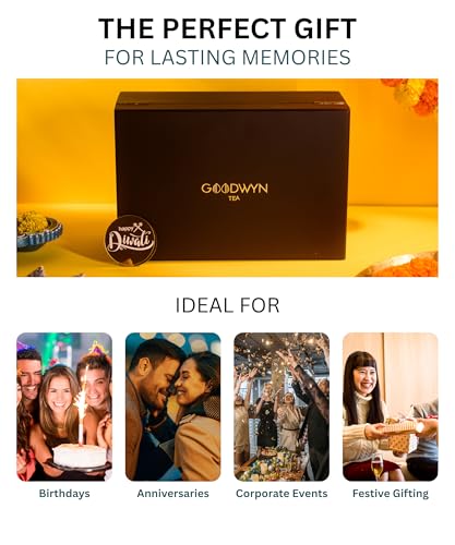 Image of Goodwyn Tea Alluring Chest (30 Tea Bags) | Assorted | Royal Exotic Wooden Tea Box | Best Premium Tea Hamper Gift Box Set Souvenir for Foreigners, Office, Corporates | Diwali | Wedding | Welcome | Anniversary | Birthday | Festivals | Occassion