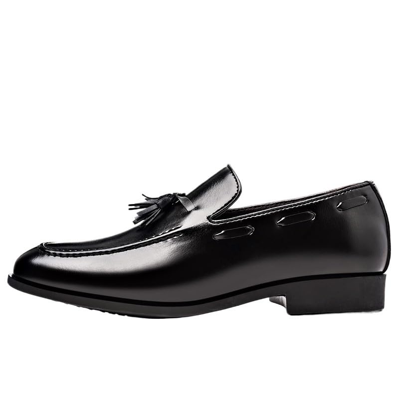 Shoes Men Slip on Dress Oxfords Fashion Business Dress Men Shoes Classic Leather Suits Shoes Men's Loafers with Tassel