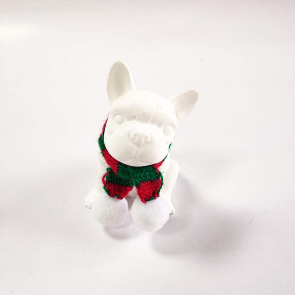 ARTIBETTER Mini-Strickschal Set – 30 Stück Weihnachtsschals Für Deko & Puppen, Rot/grün/weiß