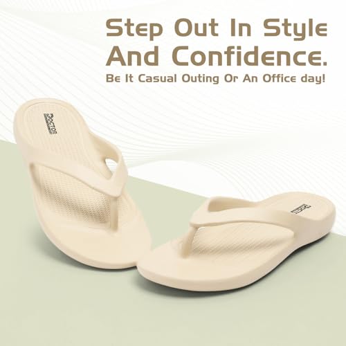 Image of DOCTOR HEALTH SUPER SOFT Stylish Ultra Soft Slippers with Cushion | Comfortable, Premium and Bright Colorful Flip Flops | Lab Tested Cushion and Bounce | Cushioned Footwear | Trendy Women Slippers