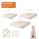 sleepling Ganzjahresdecke Lyocell Tencel Baumwolle medium Bettdecke 135 x 200 cm, weiß
