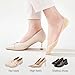 Shurhome Women's Invisible Boat Socks 5 Pairs Nonslip Silicone Grip Design Low Cut Not Show Liner Socks for Fashionable Looks Cotton Low Cut Socks